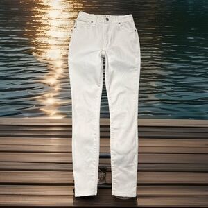 LTJ Verona High Rise Skinny Jeans 24 (22x26) White Ankle Denim Stretch Womens
